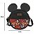 Bolsa Transversal Mickey Orelhas Disney Xadrez Vermelho - Imagem 5