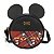 Bolsa Transversal Mickey Orelhas Disney Xadrez Vermelho - Imagem 1
