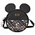 Bolsa Transversal Mickey Orelhas Disney Xadrez Preto - Imagem 1