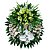 Coroa de Flores Com Lírios amarelos, Flores do Campo selecionadas e Antúrios Brancos - Imagem 1