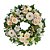 Coroa de Flores Estilo Arco Americano, Com Flores em Tonalidades Claras e folhagem especial selecionada - Imagem 1
