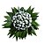Coroa de flores com Crisântemos brancos - Imagem 1