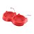 Comedouro Bebedouro Luxo para Gatos - Vermelho - Imagem 1