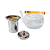 Chaleira de Vidro com Infusor de Inox e Alça de Madeira 1L Join - Imagem 2