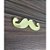 Aplique Bigode Bita 5cm 10 unidades acrílico dourado - Imagem 2
