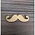 Aplique Bigode Bita 5cm 20 unidades MDF - Imagem 1