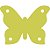 Aplique Borboleta 3cm com 4 furos 100 unidades acrílico espelhado Dourado - Imagem 1
