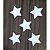 Aplique Estrela 10cm MDF Branco 10 unidades - Imagem 3