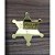Aplique Estrela Xerife Toy Story 5cm acrílico dourado 10 unidades - Imagem 2