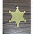 Aplique Estrela Xerife Toy Story 5cm acrílico dourado 10 unidades - Imagem 4