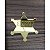 Aplique Estrela Xerife Toy Story 5cm acrílico dourado 10 unidades - Imagem 3