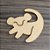 Aplique Logo Simba 5cm MDF 10 unidades - Imagem 1