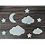 Aplique Lua, Nuvens e estrelas para parede Quarto de Bebê MDF - Imagem 3
