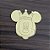 Aplique Mickey 4cm 10 unidades acrílico dourado - Imagem 5