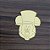 Aplique Mickey 4cm 10 unidades acrílico dourado - Imagem 3