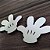 Aplique Mini Luva do Mickey 3cm 20 unidades MDF - Imagem 2