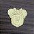Aplique Minnie Safári 4cm 10 unidades acrílico dourado - Imagem 1