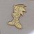 Aplique Personagem Sonic 5cm 10 unidades acrílico dourado - Imagem 3
