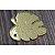 Aplique Pingente Folha Safari com furo 3cm acrílico espelhado 10 unidades - Imagem 3