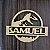Aplique Placa Vazada Dinossauro Jurassic MDF 10 unidades - Imagem 1