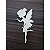 Apliques Silhueta Fadinha 10 unidades MDF Branco - Imagem 1
