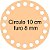 Base Circular MDF 10 cm para Crochê 4 unidades - Imagem 2