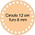 Base Circular MDF 12 cm para Crochê 2 unidades - Imagem 2