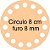 Base Circular MDF 8 cm para Crochê 5 unidades - Imagem 2