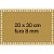 Base Retangular MDF 20 x 30 cm para Crochê 1 unidade - Imagem 2