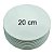 Cake Board Circular 20cm 5 unidades MDF - Imagem 1