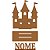 Mini Painel Castelo com nome MDF 1 unidade - Imagem 1