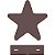 Mini Painel Estrela 12cm 5 unidades MDF - Imagem 1
