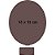 Mini Painel Oval 15 x 12cm 5 unidades MDF - Imagem 2