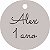 Tag Circular personalizável 3cm acrílico espelhado 30 unidades - Imagem 4