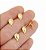 BASE GOTA TRABALHADA PARA MONTAGEM DE BRINCOS FOLHEADA A OURO - 10 PARES - Imagem 1