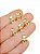 TARRAXA/TARRACHA MAGICA FOLHEADA A OURO - KIT COM 5 PARES - Imagem 1