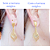 TARRAXA/TARRACHA MAGICA FOLHEADA A OURO - KIT COM 5 PARES - Imagem 2