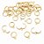BASE PARA BRINCO ARGOLA TRANQUETA FOLHEADO A OURO 12mm - 10 UNIDADES - Imagem 1