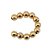 PIERCING FAKE FOLHEADO A OURO COM BOLINHAS (1 UNIDADE) - Imagem 1