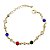 PULSEIRA ADULTO FOLHEADO A OURO COM PEDRINHAS - Imagem 1