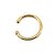 PIERCING FAKE FOLHEADO A OURO (1 UNIDADE) 2cm - Imagem 1
