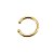 PIERCING FAKE FOLHEADO A OURO (1 UNIDADE) 1,5cm - Imagem 1
