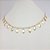 CHOKER FOLHEADO A OURO COM PENDURADOS - Imagem 1