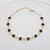 PULSEIRA ADULTO FOLHEADO A OURO COM PEDRINHAS - Imagem 1