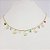 CHOKER FOLHEADO A OURO COM ESTRELINHAS E PEDRINHAS EM ZIRCÔNIA COLORIDAS - Imagem 1