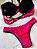 Conjunto de Renda, Sutiã e Calcinha, Pink com Preto - Imagem 2