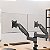 Suporte Articulado de Mesa com Pistão a Gás e Ajuste de Altura para 02 Monitores de 17 à 35 Polegadas - PIX PX-H160 - Imagem 5