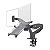 Suporte Duplo Notebook e Monitor Articulado com Bandeja e Pistão a Gás para Mesa - North Bayou F160 FP-2 NB - Imagem 1
