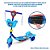 Patinete Infantil 3 Rodas Sonic com Cestinha LED e Som Azul - Imagem 3