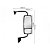 Retrovisor Ford Cargo 2011 2012 Completo Bifocal Convexo Ld - Imagem 1